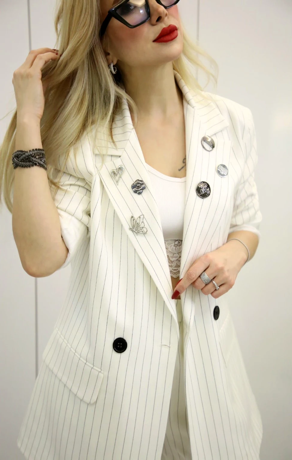 Beyaz Blazer